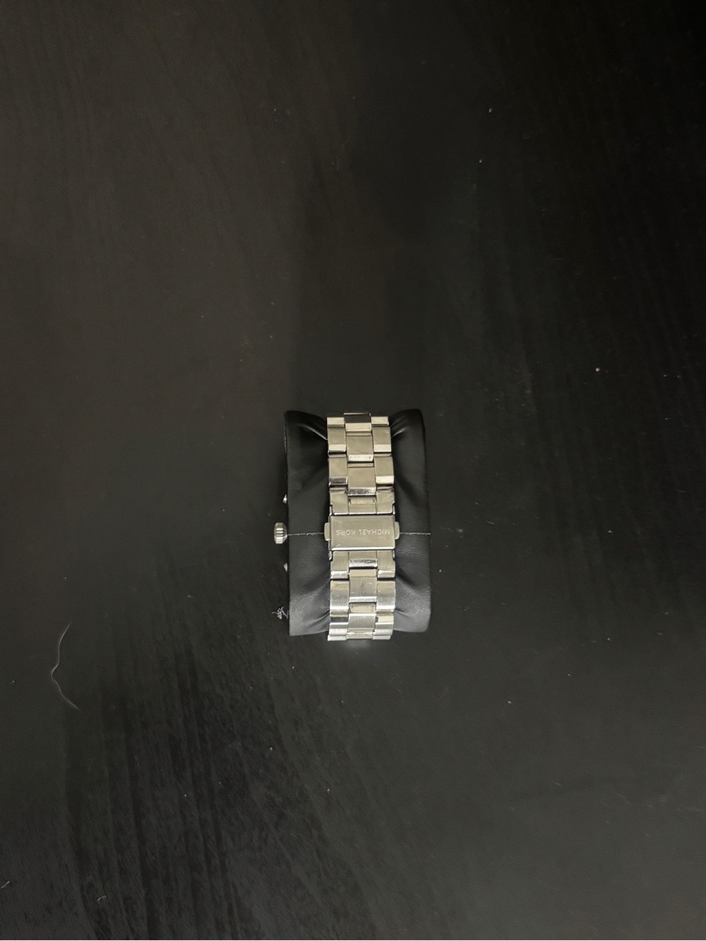 Michael Kors Silver Bracelet Watch with Black Dial - Picture 2 of 2